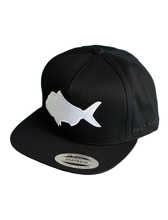 SNAPPER CAP-BLK-FLAT BRIM